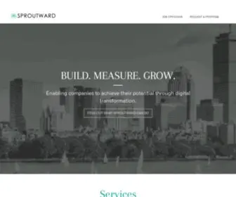 Sproutward.com(Home Page) Screenshot