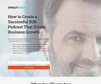 Sproutworth.com(Content Marketing Services for B2B brands) Screenshot