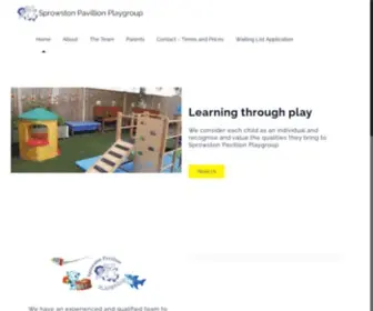 Sprowstonpavillionplaygroup.co.uk(Sprowston Pavillion Playgroup) Screenshot