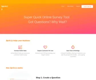 SPRRK.ly(Super Quick Online Survey Tool) Screenshot