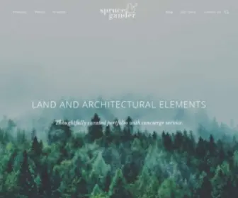 Spruceandgander.com(Land and Architectural Elements) Screenshot