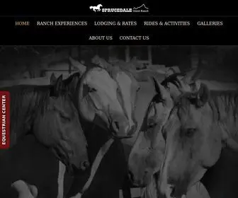 Sprucedaleranch.com(Sprucedale Guest Ranch) Screenshot