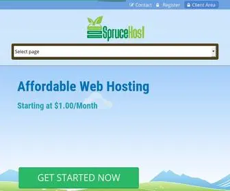 Sprucehost.com(SpruceHost ? SpruceHost) Screenshot