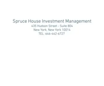 Sprucehousecapital.com(Spruce House Investment Management) Screenshot