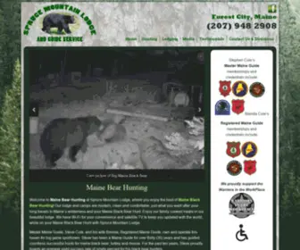 Sprucemtn.com(Maine Black Bear Hunting) Screenshot