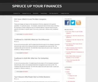 Spruceupyourfinances.com(Spruce Up Your Finances) Screenshot