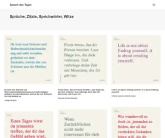 Spruch-Des-Tages.eu(Spruch des Tages) Screenshot