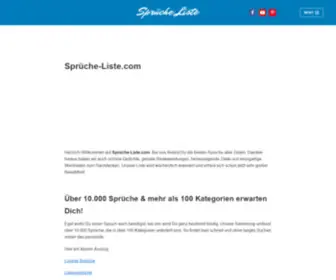 Sprueche-Liste.com(Die muss man kennen) Screenshot
