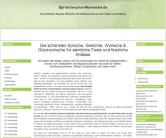 Sprueche-Plus-Wuensche.de(Sprüche) Screenshot