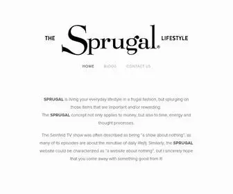 Sprugallifestyle.com(Sprugal) Screenshot