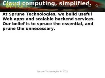 Sprune.com(Sprune Technologies) Screenshot