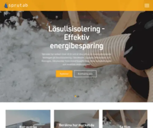 Sprutab.se(Lösullsisolering) Screenshot