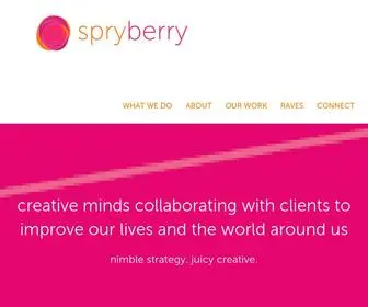 SPRyberry.co(Spryberry Creative Strategy) Screenshot
