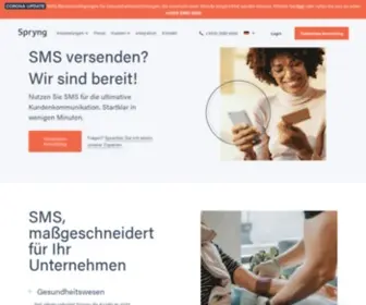 SPRYNG.de(Spryng jetzt kostenlos testen) Screenshot