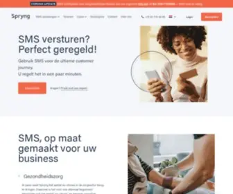 SPRYNG.nl(SMS oplossingen op maat met één simpele SMS API) Screenshot