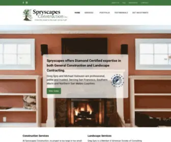SPRYscapes.com(Spryscapes Construction) Screenshot