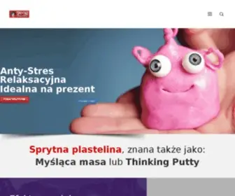 SPRYtna-Plastelina.pl(Sprytna plastelina znana także jako Myśląca masa lub Thinking Putty to idealna zabawa) Screenshot
