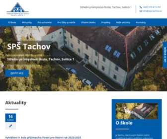 SPS-Tachov.cz(SPŠ Tachov) Screenshot