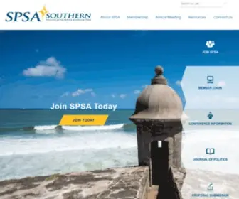 Spsa.net(Southern Political Science Association) Screenshot