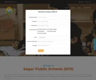 SPSbhopal.ac.in(Sagar Public School Bhopal) Screenshot