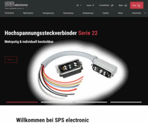 Spselectronic.com(SPS electronic GmbH) Screenshot