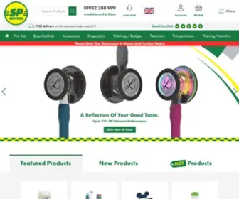 Spservices.co.uk(SP Services UK First Aid Supplies & Medical Equipment) Screenshot