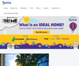 Spsetia.com(S P Setia Berhad is a Malaysian public) Screenshot