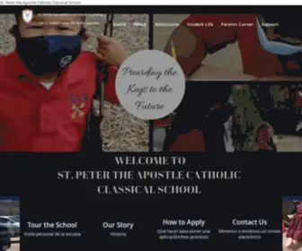 SPSFW.org(Peter the Apostle Catholic Classical School) Screenshot