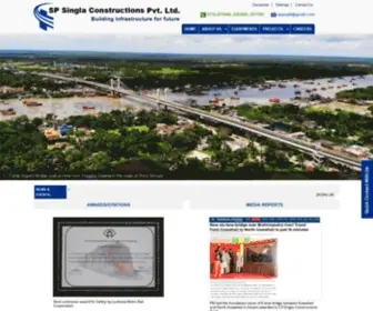 Spsingla.com(SP Singla Constructions Pvt) Screenshot