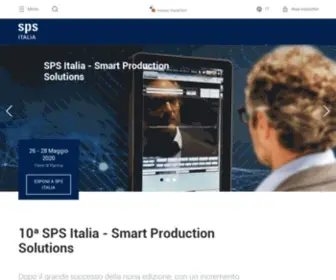 Spsitalia.it(SPS Italia 2020) Screenshot