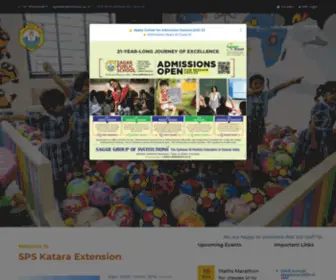 SPske.ac.in(Sagar Public School Katara Extension) Screenshot
