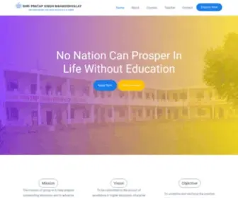 SPSmvag.com(The Shri Pratap Singh Mahavidhyalay) Screenshot