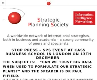 SPS.org.uk(Strategic Planning Society Membership in ASP) Screenshot