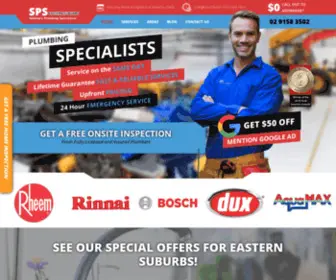 SPSplumberseasternsuburbs.com.au(Plumber Service in Eastern Suburbs) Screenshot