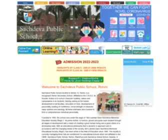 SPsrohini.com(Sachdeva Public School) Screenshot