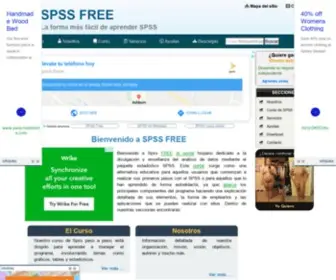 SPSSfree.com(SPSSFREE Manual de Spss en EspaÃ±ol) Screenshot