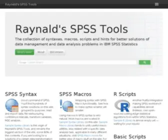 SPSstools.net(Raynald's SPSS Tools) Screenshot