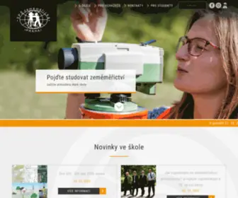 SPszem.cz(Střední průmyslová škola zeměměřická a Geografické gymnázium Praha) Screenshot