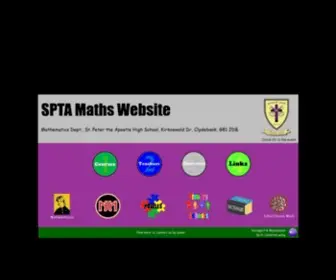 Sptamaths.co.uk(SPTA) Screenshot