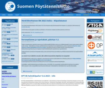 SPTL.fi(Suomen Pöytätennisliitto) Screenshot