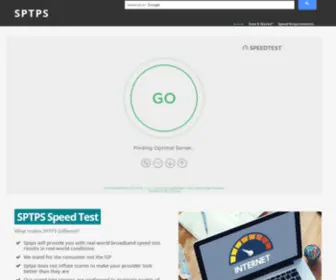 SPTPS.com(The Global Broadband and Mobile Speed Test) Screenshot