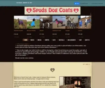 Spudsdogcoats.com(Spuds Dog Coats) Screenshot