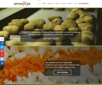 Spudsrus.com.au(Processed Potato Suppliers) Screenshot