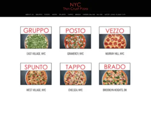 Spuntothincrust.com(NYC Thin Crust Pizza) Screenshot