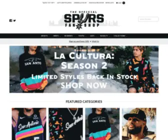 Spursfanshop.com(The Official Fan Shop For The San Antonio Spurs) Screenshot