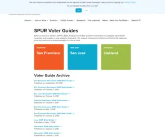 Spurvoterguide.org(SPUR Voter Guides) Screenshot