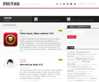 Spuse.ro(Spuse pe Blog) Screenshot