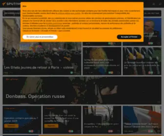 Sputniknews.africa(Sputnik est une agence de presse multimédia internationale) Screenshot