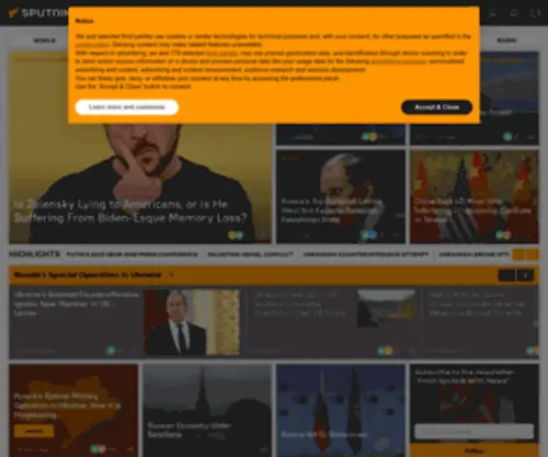 Sputniknews.com(Sputnik International) Screenshot