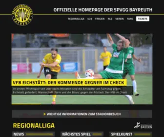 SPVGG-Bayreuth.de(SpVgg Bayreuth) Screenshot